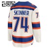Lasten NHL Edmonton Oilers Pelipaita 2025-26 Fanatics Premium Stuart Skinner Alternate Valkoinen